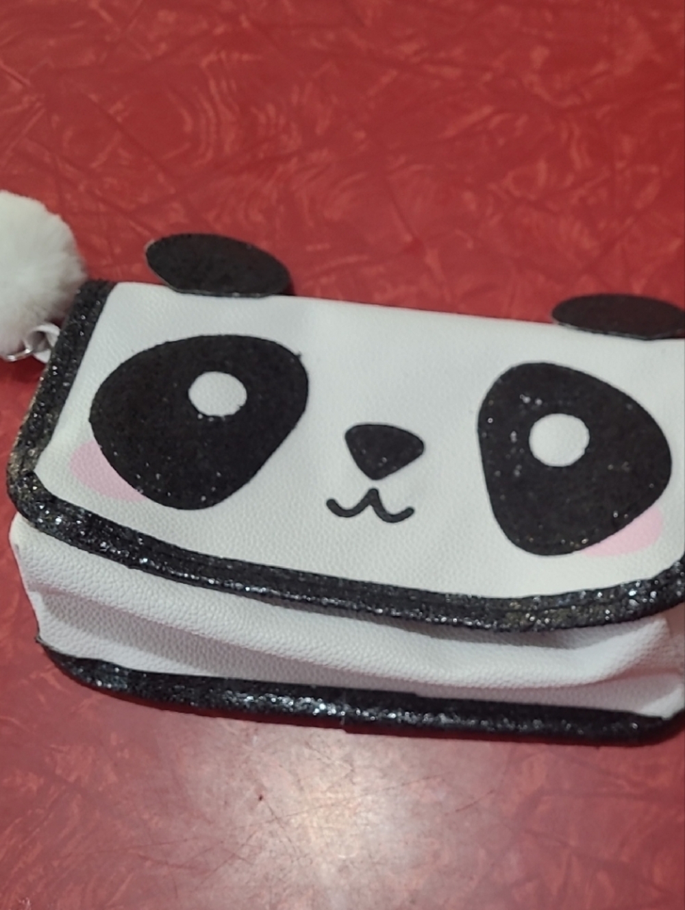 Kids Panda Wallet Coin Purse - White and Black